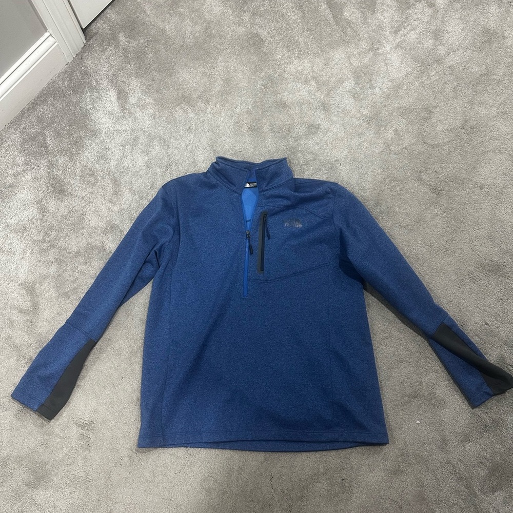 The North Face Men's Blue Quarter-Zip Fleece Pullover